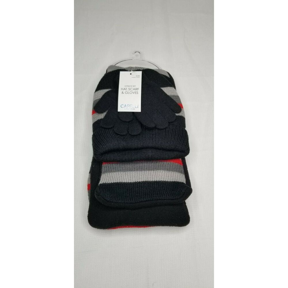 Capelli NY Kids Hat Scarf Gloves 3 pc Set Size S/M